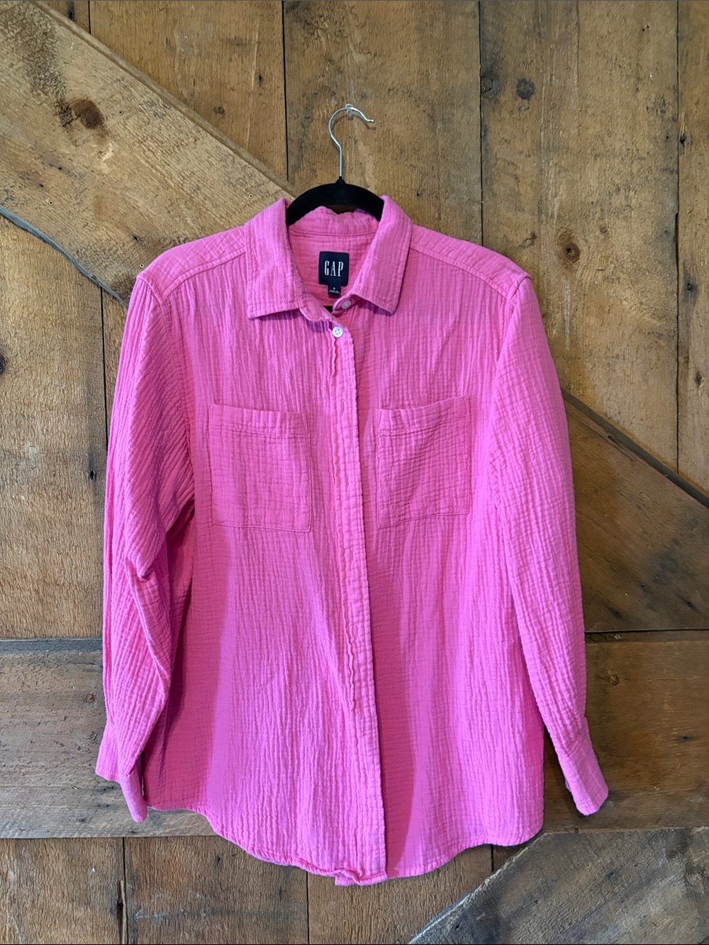 GAP Pink Button-Down Shirt